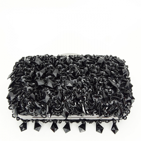 Geanta clutch neagra cu cristale si paiete BME6011 06 [3]