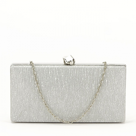 Geanta clutch cu sclipici BYH809 -06 Argintiu [2]