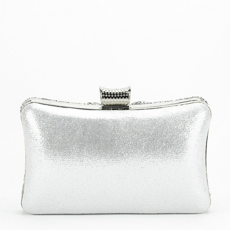 Clutch elegant auriu decorat cu pietre [3]