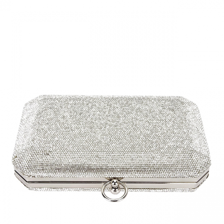 Geanta clutch argintiu cu pietricele BCK-1110 05 [5]