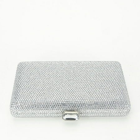 Geanta clutch argintiu cu pietricele BJH-715 06 [3]
