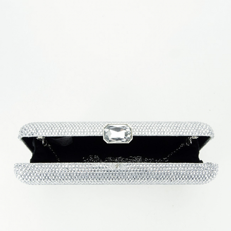 Geanta clutch argintiu cu pietricele BJH-715 06 [4]