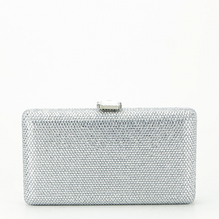 Geanta clutch argintiu cu pietricele BJH-715 06 [2]