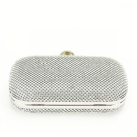 Geanta clutch cu pietricele BFL-1061 05 Argintiu [5]
