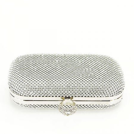 Geanta clutch cu pietricele BFL-1061 05 Argintiu [6]