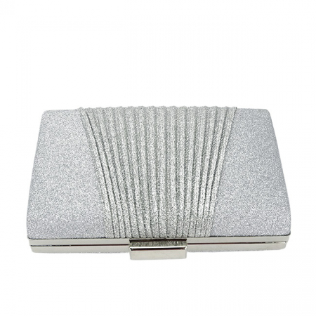 Geanta clutch argintiu cu sclipici 1009 05 [5]