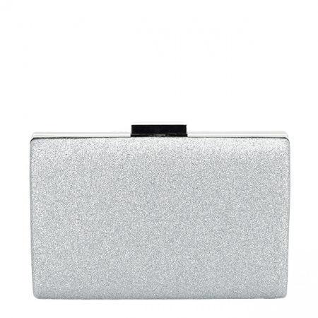 Geanta clutch argintiu cu sclipici 1009 05 [4]