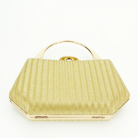 Geanta clutch aurie cu cristale si sclipici 55461 06 [3]