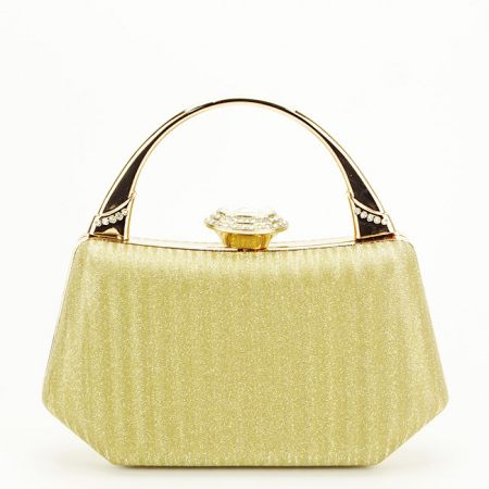 Geanta clutch aurie cu cristale si sclipici 55461 06 [2]