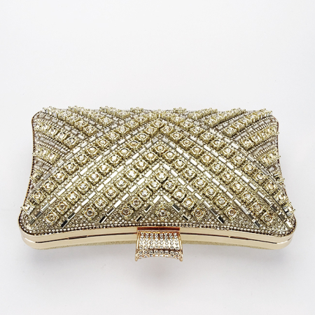 Geanta clutch aurie cu model 3d BYH-87900 06 [2]