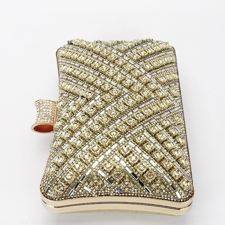 Geanta clutch aurie cu model 3d BYH-87900 06 [4]