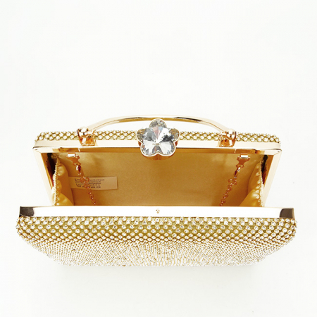 Geanta clutch aurie cu pietricele BYH-877 05 [6]