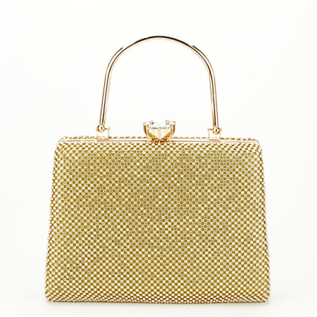 Clutch - Geanta clutch aurie cu pietricele BYH-877 05
