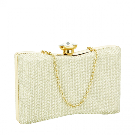 Clutch - Geanta clutch auriu cu sclipici BJH-22718 05 Auriu