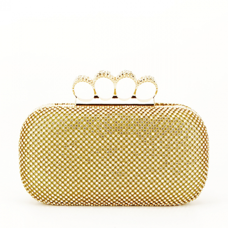 Geanta clutch auriu cu pietricele 2016-5 05 [1]