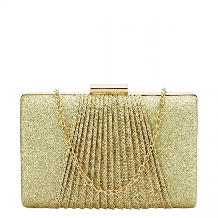 Geanta clutch auriu cu sclipici 1009 05 [1]