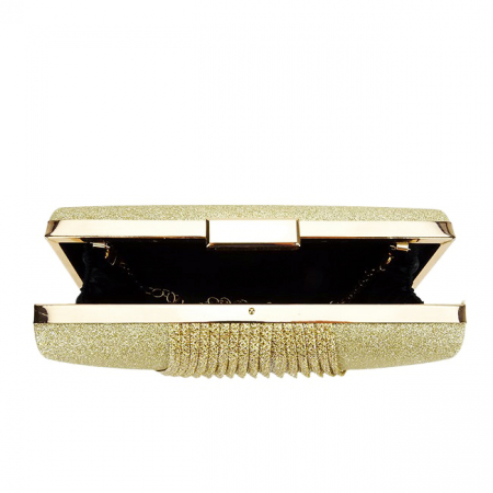 Geanta clutch auriu cu sclipici 1009 05 [7]