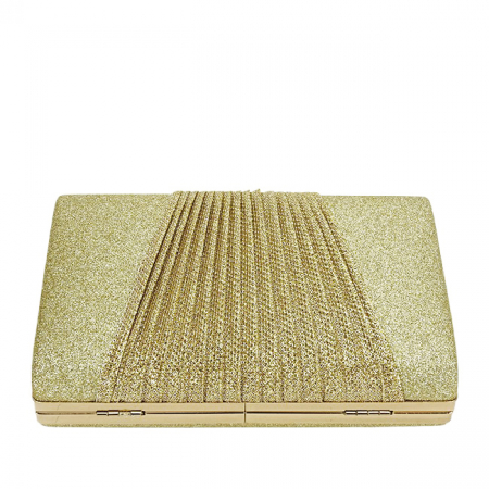 Geanta clutch auriu cu sclipici 1009 05 [6]