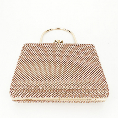 Geanta clutch auriu roze cu pietricele BYH-877 05 [4]