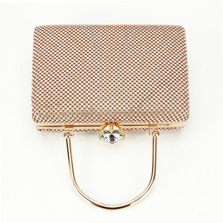 Geanta clutch auriu roze cu pietricele BYH-877 05 [6]