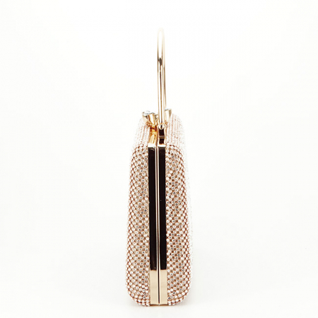 Geanta clutch auriu roze cu pietricele BYH-877 05 [2]