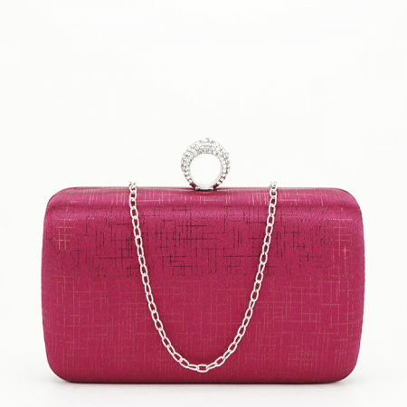 Geanta clutch eleganta rosu inchis BFL-22754 01 [1]