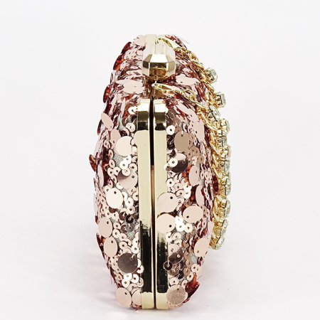Geanta clutch champagne cu paiete BYH-896 05 [2]