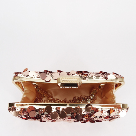 Geanta clutch champagne cu paiete BYH-896 05 [5]