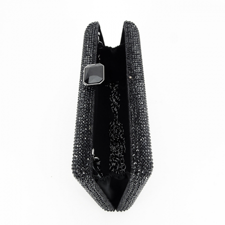 Geanta clutch cu pietricele BJH-715 06 Negru [7]