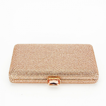 Geanta clutch cu pietricele BJH-715 06 Sampanie [4]