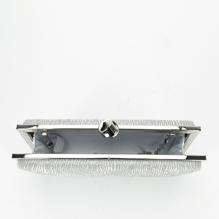Geanta clutch cu sclipici BYH-856 05 Argintiu [6]
