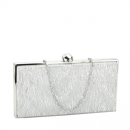 Geanta clutch cu sclipici BYH-856 05 Argintiu [1]