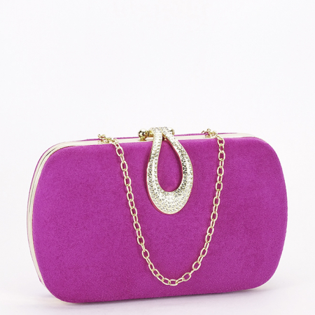 Accesorii - Geanta clutch eleganta fucsia inchis BJH-756 05
