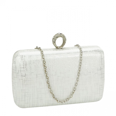 Noutati - Geanta clutch eleganta alba BFL-22754 05