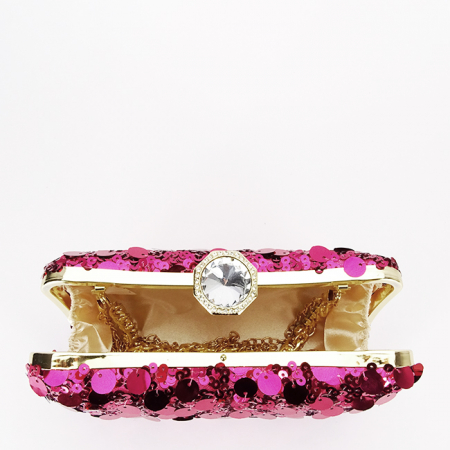 Geanta clutch fucsia cu paiete BYH-896 05 [5]