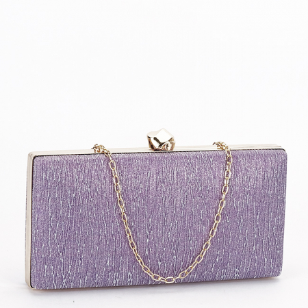 Accesorii - Geanta clutch mov cu sclipici BYH-809 06
