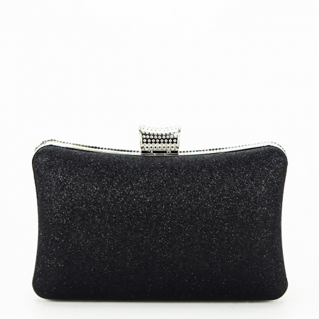 Geanta clutch neagra cu model 3d BYH-87900 06 [3]