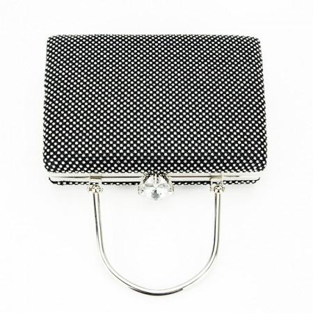 Geanta clutch neagra cu pietricele BYH-877 05 [5]