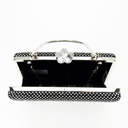 Geanta clutch neagra cu pietricele BYH-877 05 [6]
