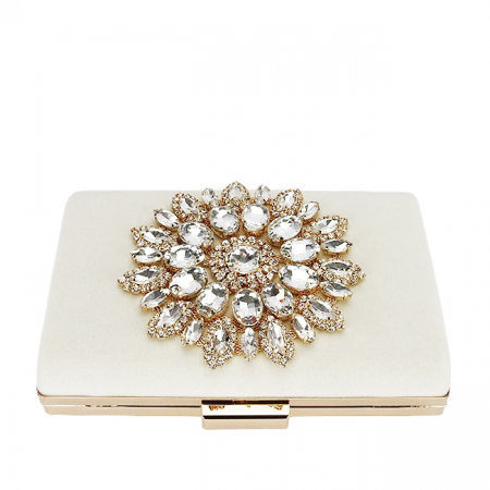 Geanta clutch din catifea bej B18110 05 [5]