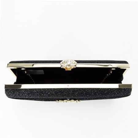 Geanta clutch negru cu brosa BYH-8815 05 [6]