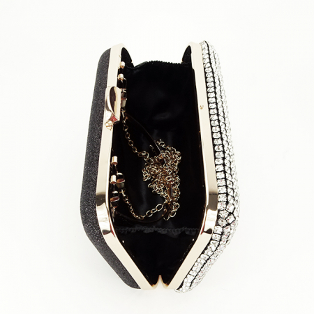 Geanta clutch cu cristale BJH-1609 03 Negru [7]