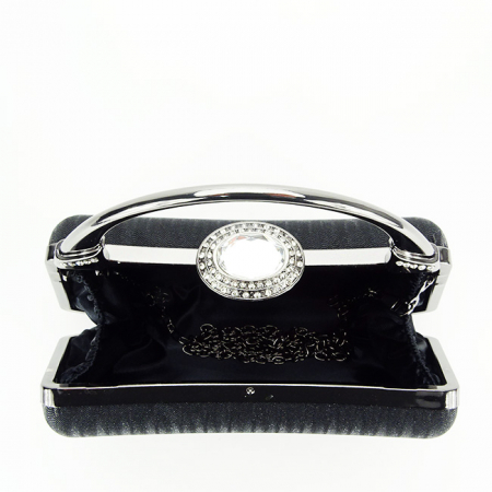 Geanta clutch negru cu cristale si sclipici 55461 06 [6]