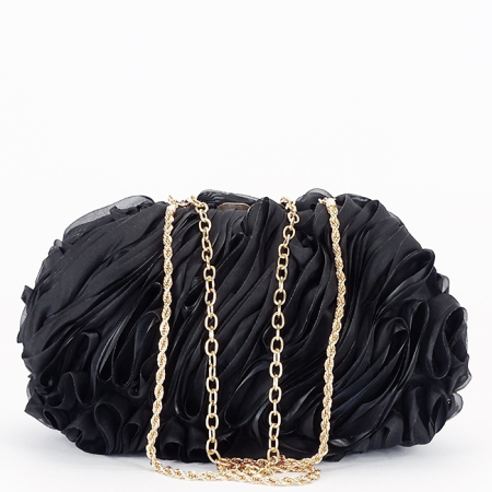Geanta clutch negru cu model 3D BMN-1241 06 [3]