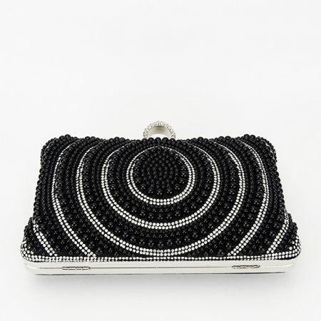 Geanta clutch negru cu perle BYH-866 07 [5]