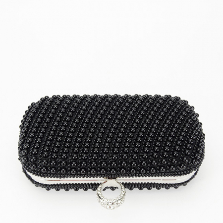 Geanta clutch negru cu perle BYH863 06 [5]