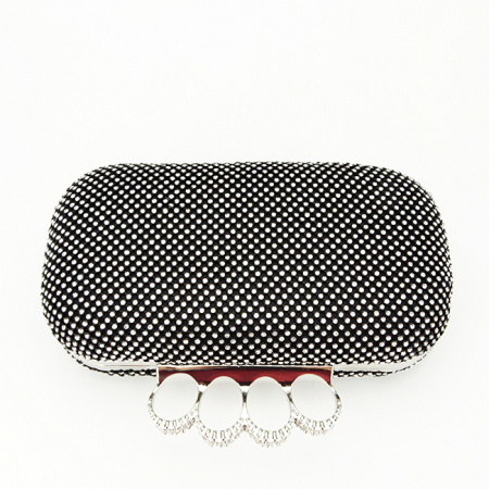 Geanta clutch negru cu pietricele 2016-5 05 [4]
