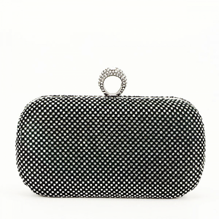 Geanta clutch negru cu pietricele BFL-1061 05 [3]