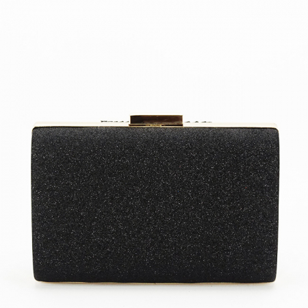 Geanta clutch negru cu sclipici 1009 05 [4]