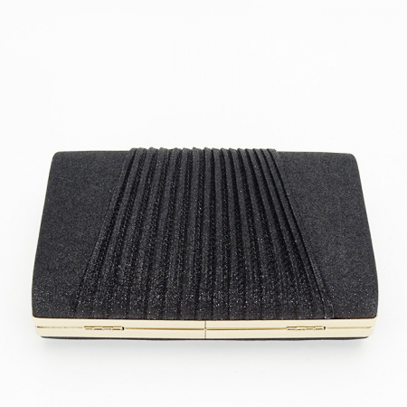 Geanta clutch negru cu sclipici 1009 05 [6]